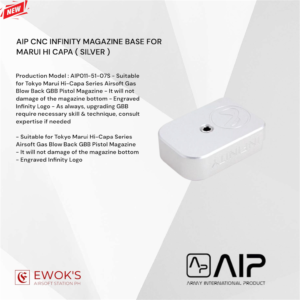 a.m infinity magwell for hi capa pistols [type 2] silver (copy)
